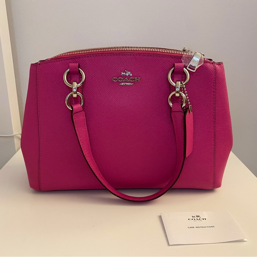 Coach Pink Leather Handbag